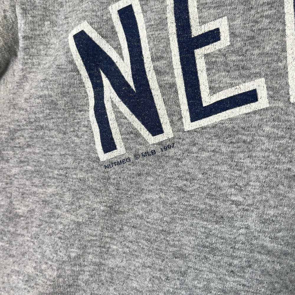 VINTAGE Hideki Irabu New York Yankees Shirt Mens Medium Gray MLB Baseball 90s - Picture 11 of 14